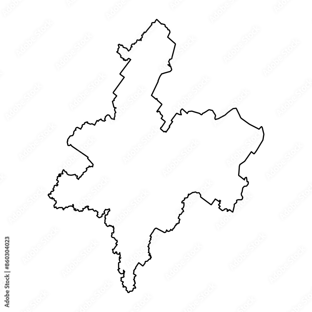 Kirov Oblast map, administrative division of Russia. Vector illustration. Kirov Oblast map, administrative division of Russia. Vector illustration.