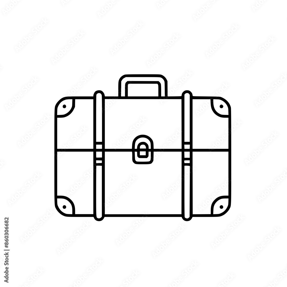 Obraz premium suitcase icon, travel icon, vacation icon, baggage icon, bag icon, business icon, tourism icon, luggage icon, holiday icon, summer icon, transportation icon, beach icon, airplane icon, plane icon, tou