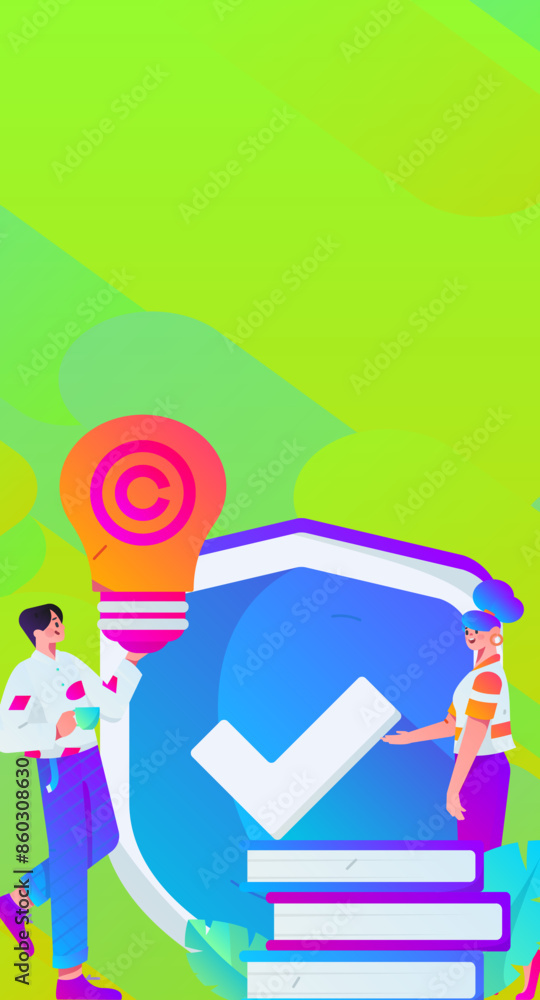 Protect intellectual property flat vector concept operation hand drawn illustration
Protect intellectual property flat vector concept operation hand drawn illustration