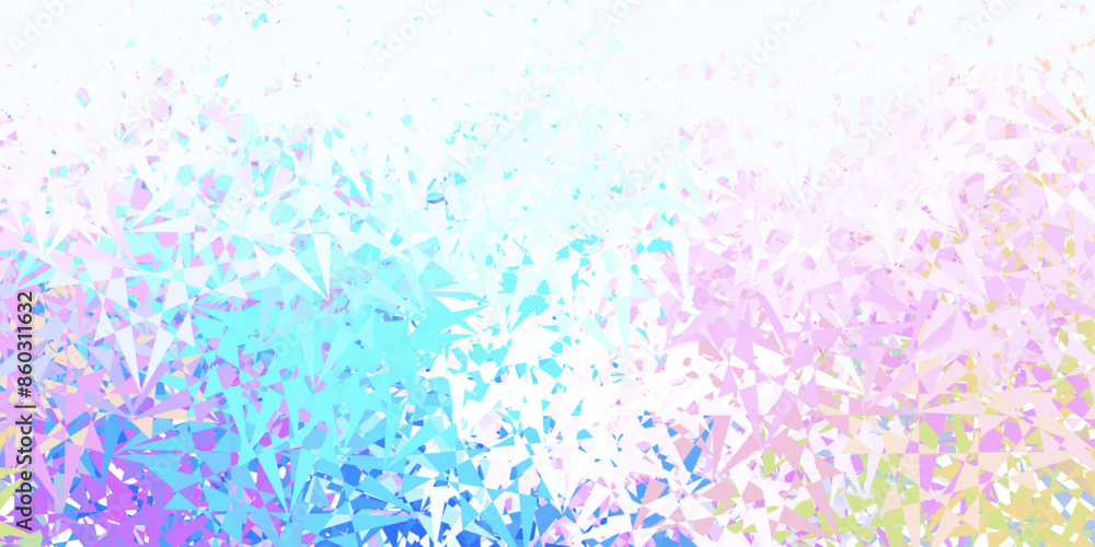 Light blue, red vector template with triangle shapes. Light blue, red vector template with triangle shapes.
