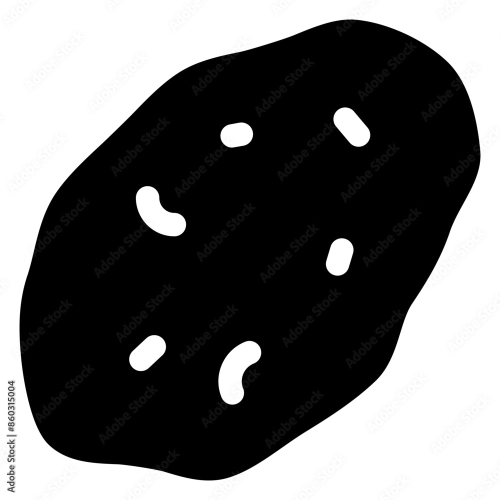 potato glyph icon vector illustration isolated on white background potato glyph icon vector illustration isolated on white background