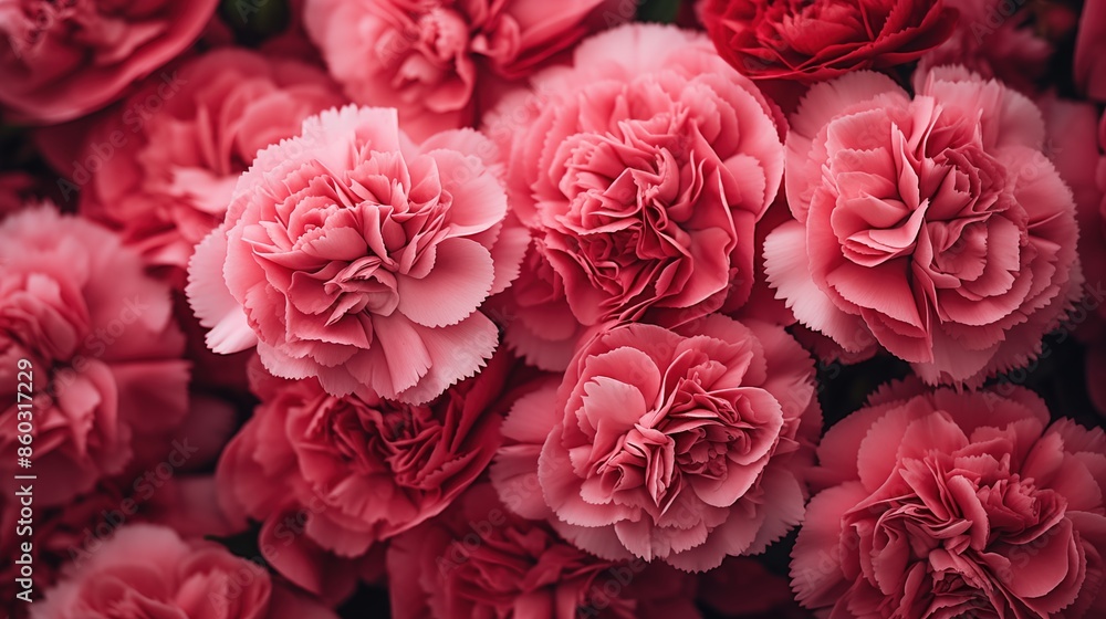 Carnation flowers bouquet. A close-up view of a bunch of vibrant pink carnations in full bloom, showcasing their delicate petals and lush texture. Filled on full screen. Carnation flowers bouquet. A close-up view of a bunch of vibrant pink carnations in full bloom, showcasing their delicate petals and lush texture. Filled on full screen.