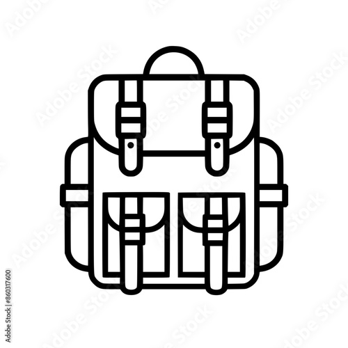 backpack icon, backpack svg, backpack png, backpack vector, suitcase icon, travel icon, vacation icon, baggage icon, bag icon, business icon, tourism icon, luggage icon, holiday icon, summer icon, tra photo