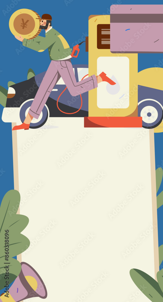 Vector Internet operation hand-drawn illustration of people getting discounts for refueling their cars
Vector Internet operation hand-drawn illustration of people getting discounts for refueling their cars