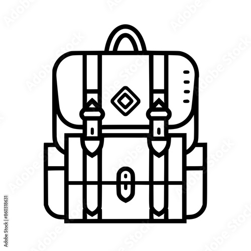 backpack icon, backpack svg, backpack png, backpack vector, suitcase icon, travel icon, vacation icon, baggage icon, bag icon, business icon, tourism icon, luggage icon, holiday icon, summer icon, tra photo