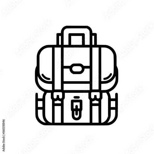 backpack icon, backpack svg, backpack png, backpack vector, suitcase icon, travel icon, vacation icon, baggage icon, bag icon, business icon, tourism icon, luggage icon, holiday icon, summer icon, tra photo