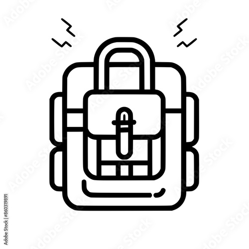 backpack icon, backpack svg, backpack png, backpack vector, suitcase icon, travel icon, vacation icon, baggage icon, bag icon, business icon, tourism icon, luggage icon, holiday icon, summer icon, tra photo