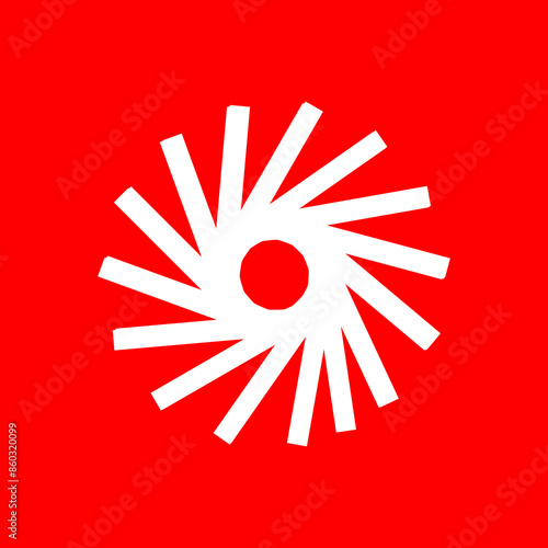 Vector graphic of spinner windmill logo abstract icon. This vector is perfect for company logos, t-shirt designs, templates, banners, business, wallpaper, branding, and decoration etc.
