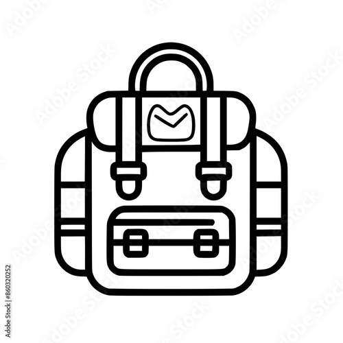 backpack icon, backpack svg, backpack png, backpack vector, suitcase icon, travel icon, vacation icon, baggage icon, bag icon, business icon, tourism icon, luggage icon, holiday icon, summer icon, tra photo