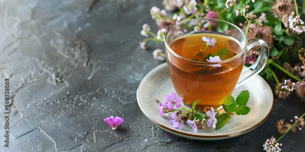 Tips for Managing Migraines Herbal Tea for Migraine Relief and Relaxation. Concept Migraine Management, Herbal Tea, Migraine Relief, Relaxation Techniques Tips for Managing Migraines Herbal Tea for Migraine Relief and Relaxation. Concept Migraine Management, Herbal Tea, Migraine Relief, Relaxation Techniques