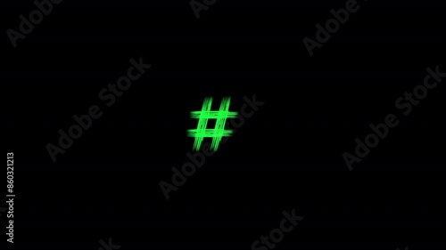 Colorful neon letters from A-Z, numbers and symbols.