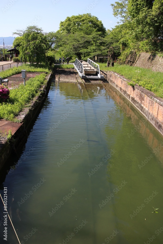 Fototapeta premium Keage Incline (old train tracks) in Kyoto, Japan