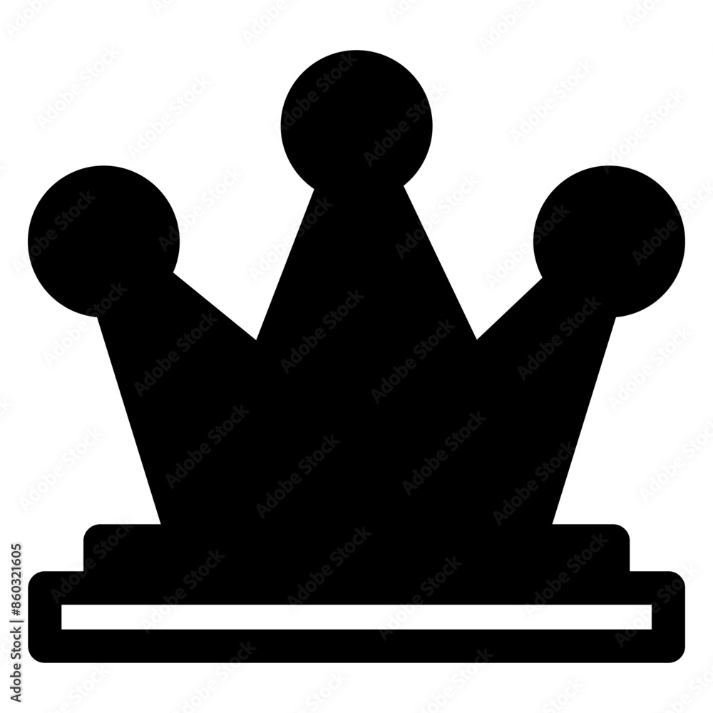 crown glyph icon vector illustration isolated on white background crown glyph icon vector illustration isolated on white background