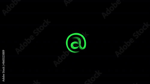 Colorful neon letters from A-Z, numbers and symbols.