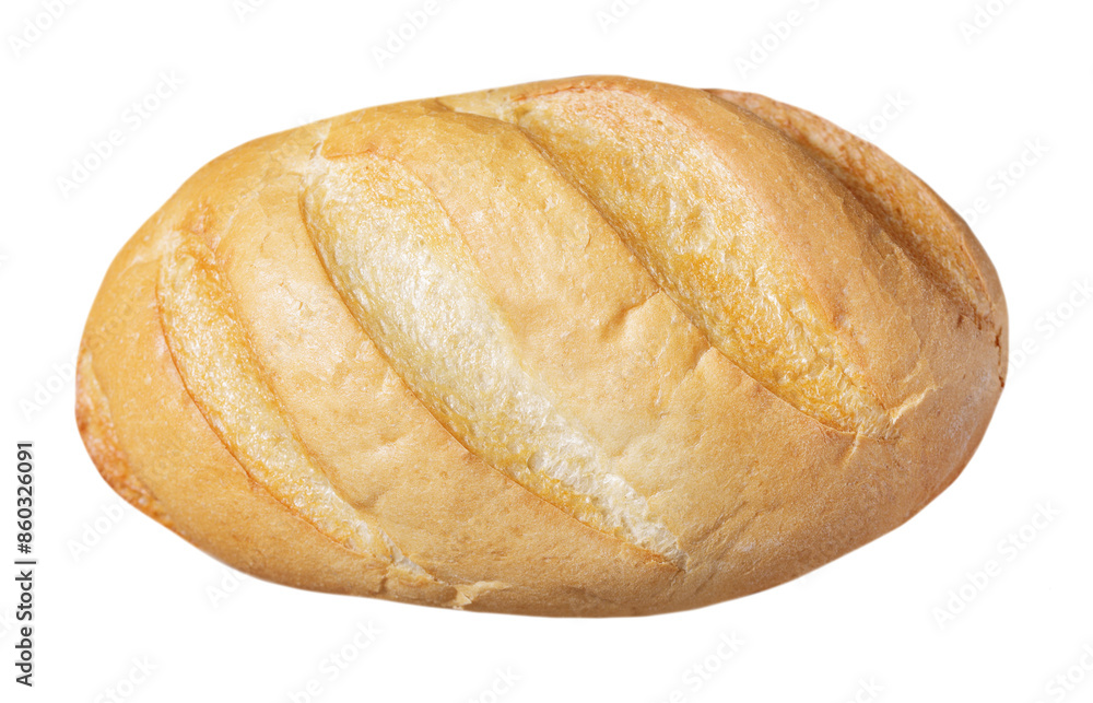 fresh bread isolated on transparent background, top view fresh bread isolated on transparent background, top view
