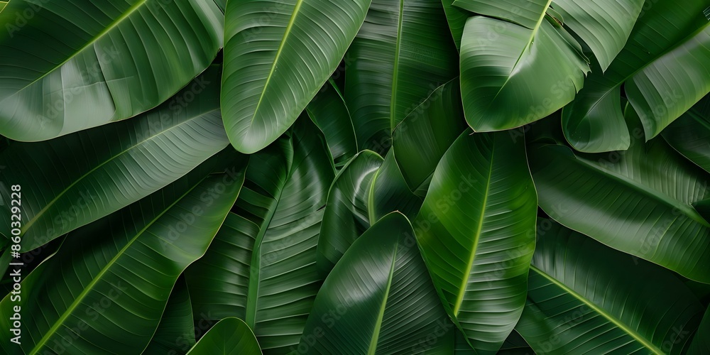 Obraz premium Tropical Pattern with Handdrawn Banana Leaves and Palm Leaves for Printing. Concept Tropical Patterns, Handdrawn Banana Leaves, Palm Leaves, Printing Ideas, Nature Inspired Designs