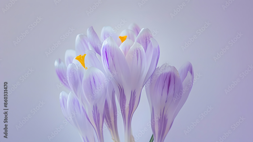 Fototapeta premium crocus one of the first spring flowers : Generative AI