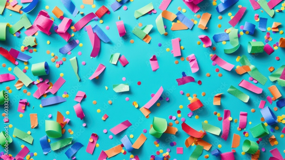 Obraz premium Bright Colorful Confetti Party