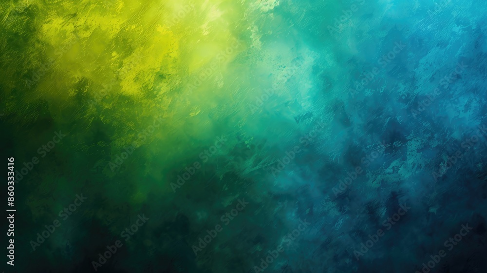Fototapeta premium blurred color gradient green yellow blue rough color gradient background dark abstract background banner poster card wallpaper website header design