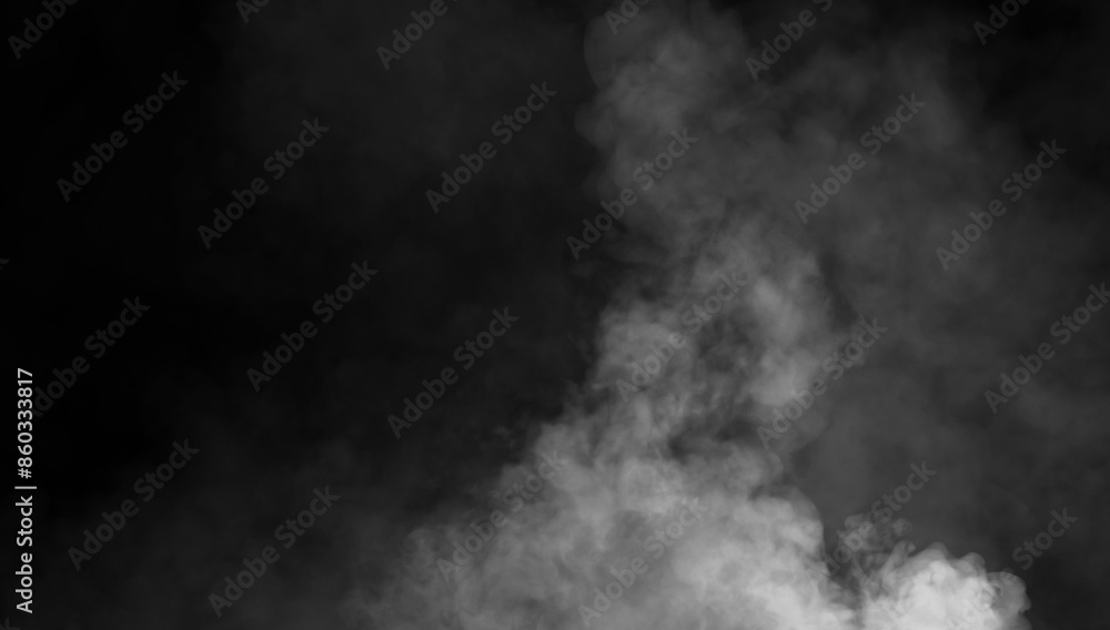 Abstract misty fog on isolated black background. Smoke stage studio. Texture overlays. The concept of aromatherapy. Abstract misty fog on isolated black background. Smoke stage studio. Texture overlays. The concept of aromatherapy.