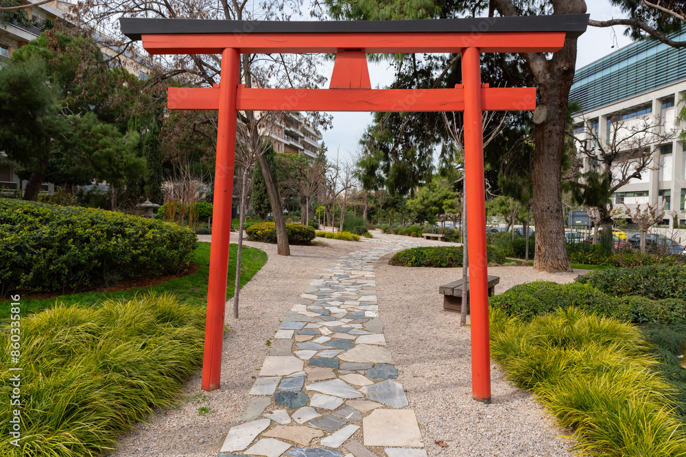 The Japanese garden of Athens, at Nereidon park on Michalakopoulou Street The Japanese garden of Athens, at Nereidon park on Michalakopoulou Street