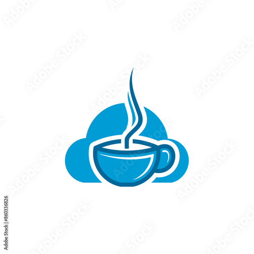cloud and coffee logo