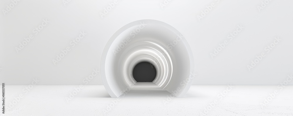 White play tunnel isolated on white background White play tunnel isolated on white background