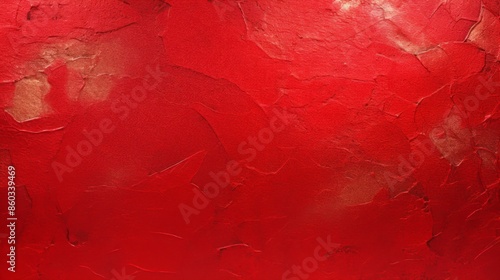 Textured background of a red painted wall with visible brush strokes and varying shades of red