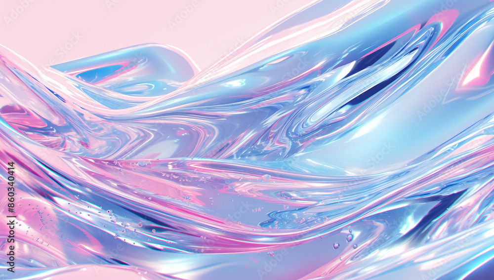 Fluid holographic iridescent 3D abstract background wallpaper Fluid holographic iridescent 3D abstract background wallpaper