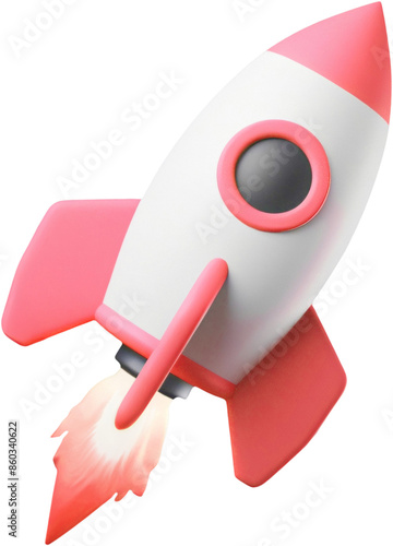 rocket 3d illustration