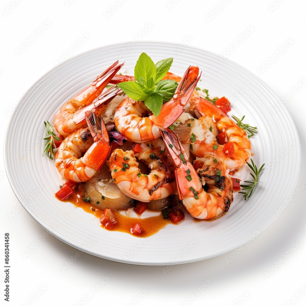 Famous food dish Isolated on a white background Famous food dish Isolated on a white background