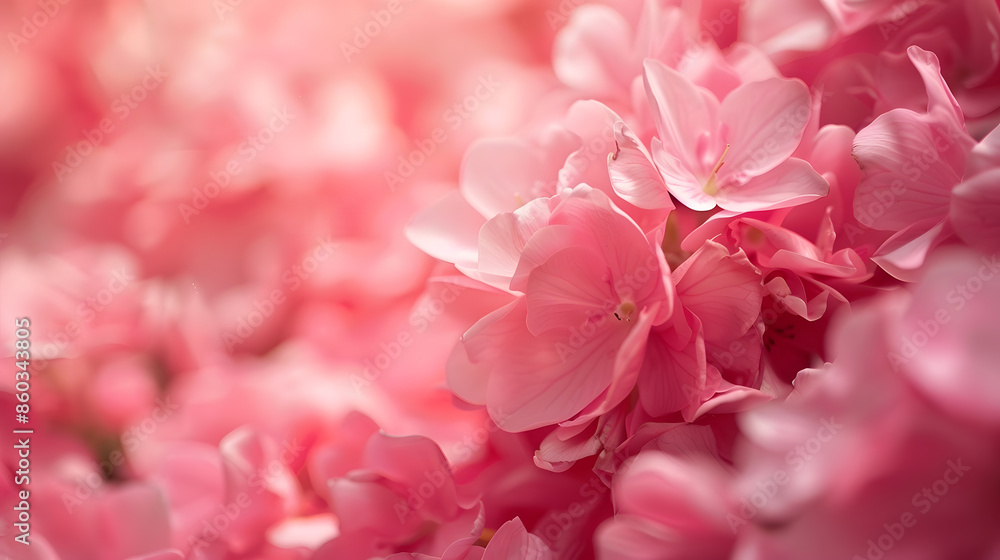 A large backdrop of pink flowers : Generative AI A large backdrop of pink flowers : Generative AI
