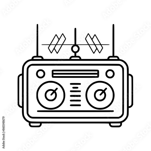 Radio icon, technology icon, communication icon, music icon, broadcast icon, microphone icon, speaker icon, web icon, website icon, mobile icon, business icon, internet icon, media icon, network icon,