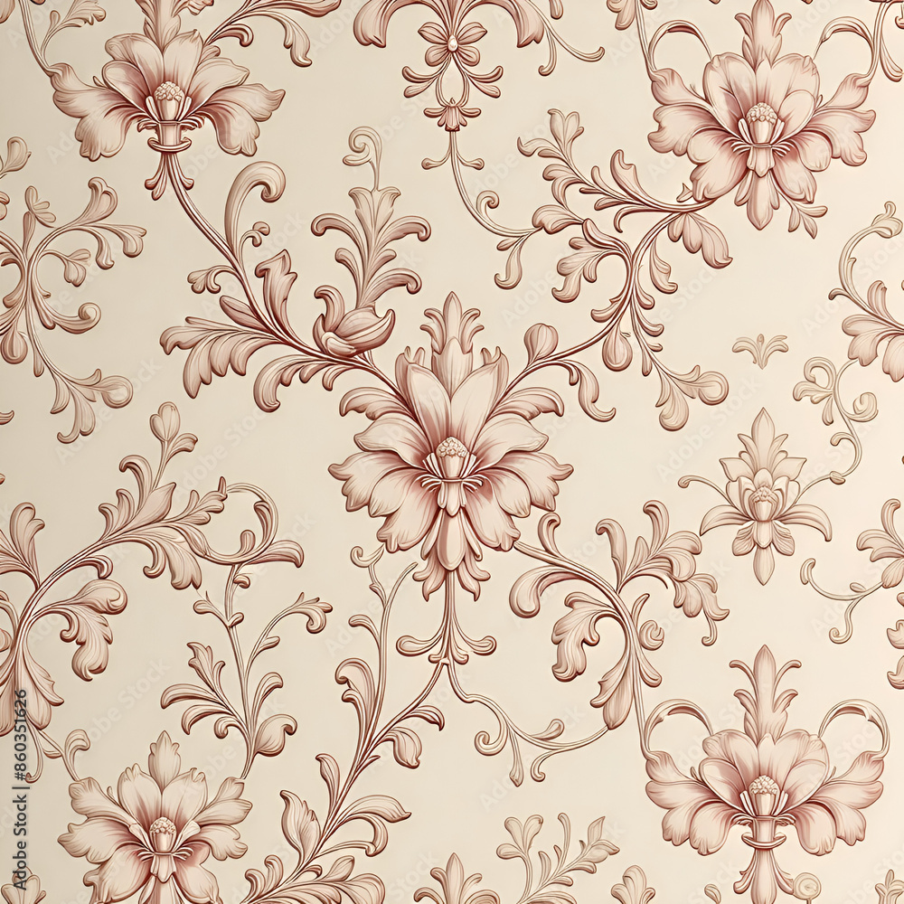 Fototapeta premium seamless floral background