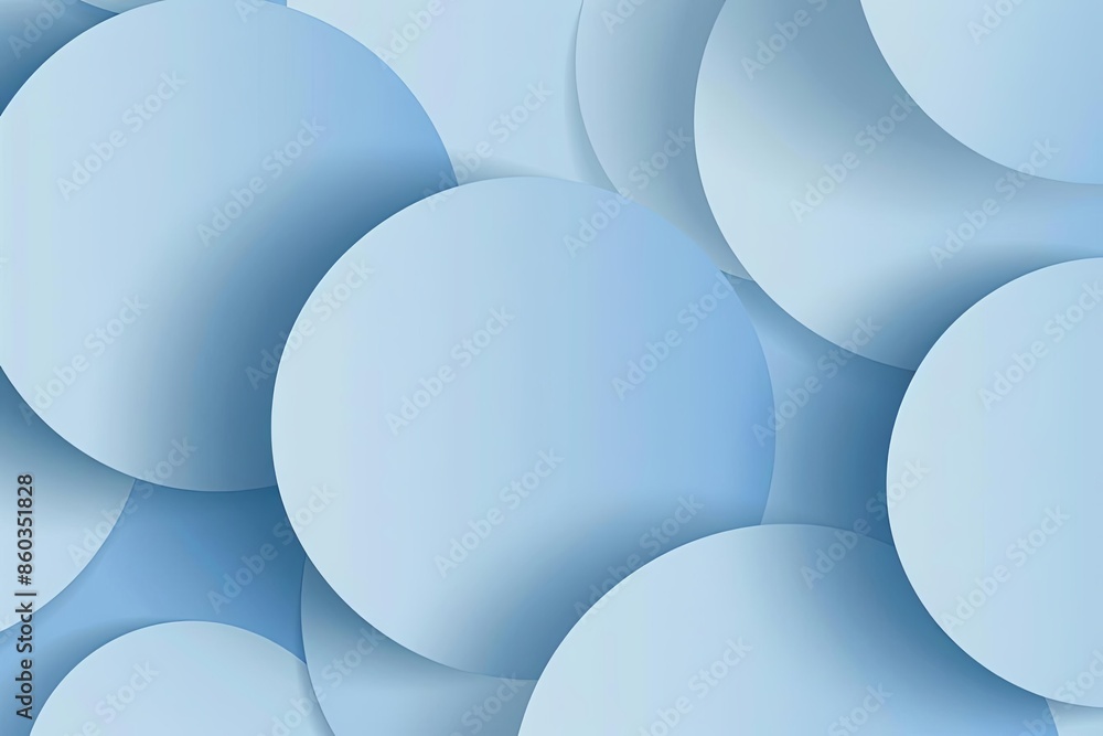 Abstract Blue Overlapping Circles - Modern Geometric Design Abstract Blue Overlapping Circles - Modern Geometric Design