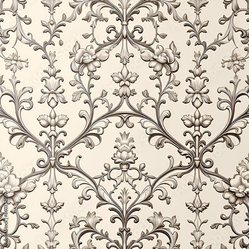seamless damask pattern