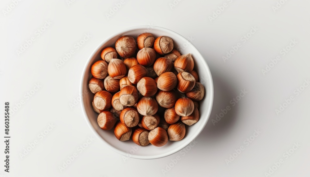 Delicious Hazelnuts in a Bowl for Healthy Snacking Generative AI Delicious Hazelnuts in a Bowl for Healthy Snacking Generative AI