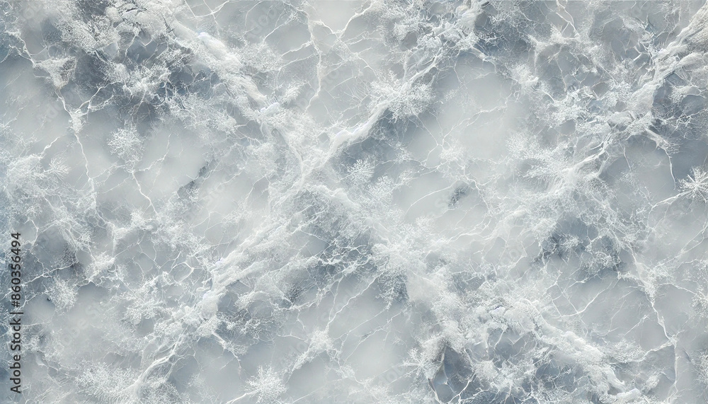Fototapeta premium 凍った水の表面。大理石タッチのテクスチャー素材