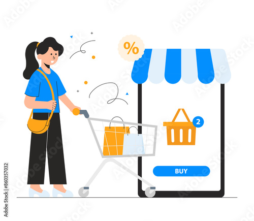 Online Shopping Illustrations