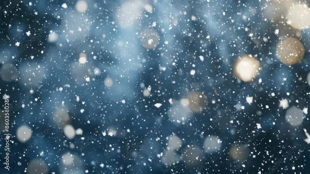 Snow falling on the ground, winter weather scene. Snow falling on the ground, winter weather scene.