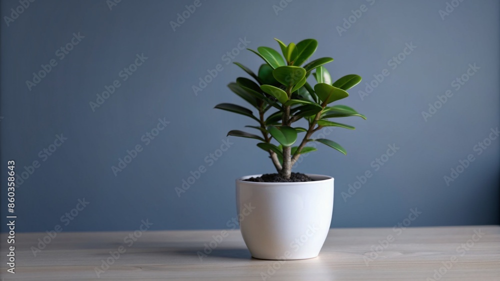 Fototapeta premium small plant on the desk