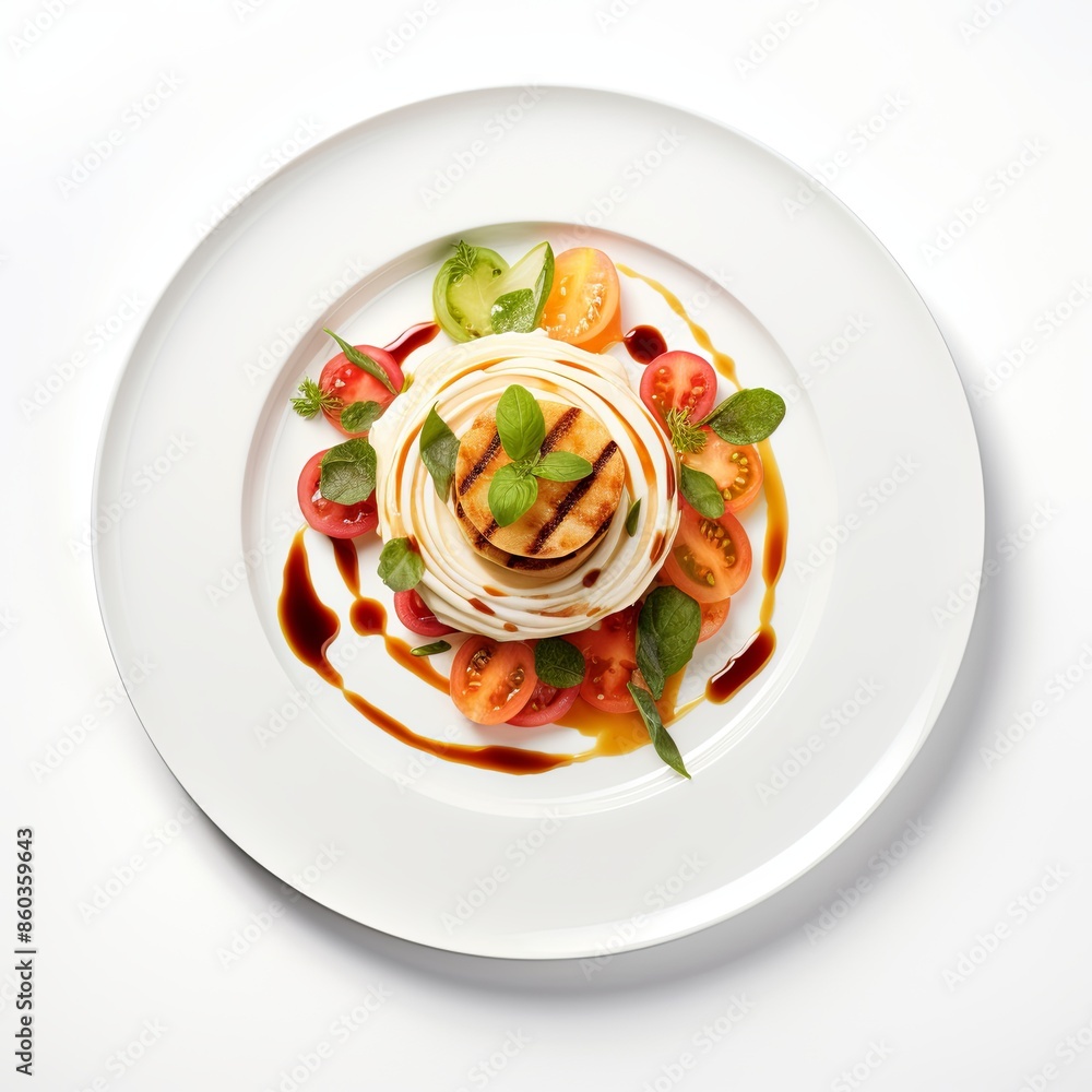 Famous food dish Isolated on a white background Famous food dish Isolated on a white background