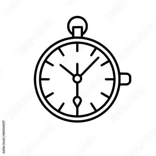 Pocket Watch icon, Pocket Watch PNG, Pocket Watch SVG, Vintage Pocket Watch vector, Vintage Pocket Watch cut files, Vintage Pocket Watch Silhouette, Stopwatch SVG, Svg files for Cricut, Clock clipart