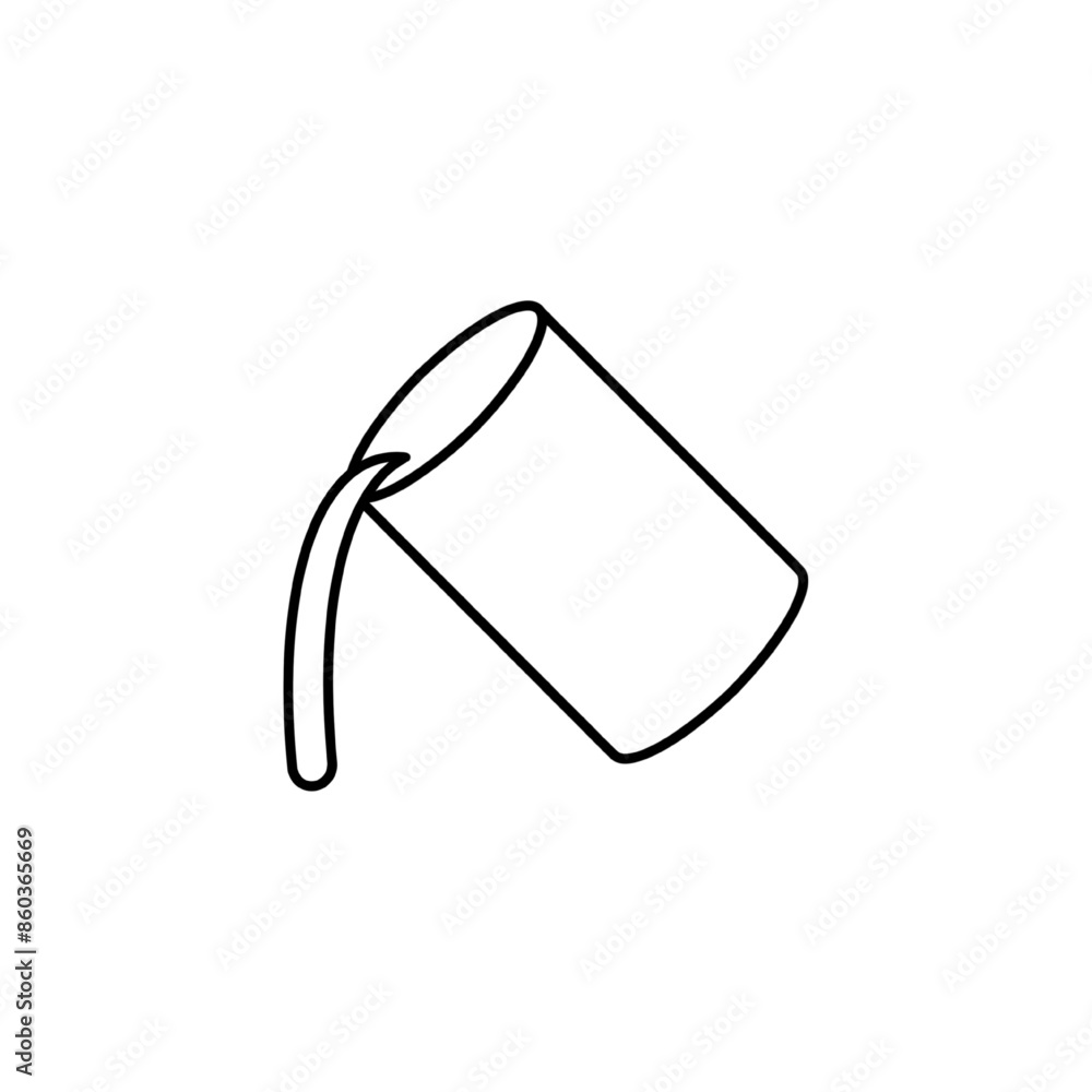Paint bucket pouring icon vector illustration Paint bucket pouring icon vector illustration