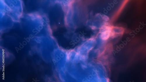 colorful space galaxy, supernova nebula background 