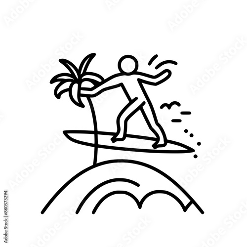 Surfing Svg, Surfboard Svg, Surf Clipart, Surfer Man Svg, Surf Svg, Surf Cut File, Summer Svg, Ocean Wave Svg, Surf Cricut, Palm Beach Svg, Surfing svg, Surfer svg, Ocean clipart, Summer sport silhoue © Feroza Bakht 