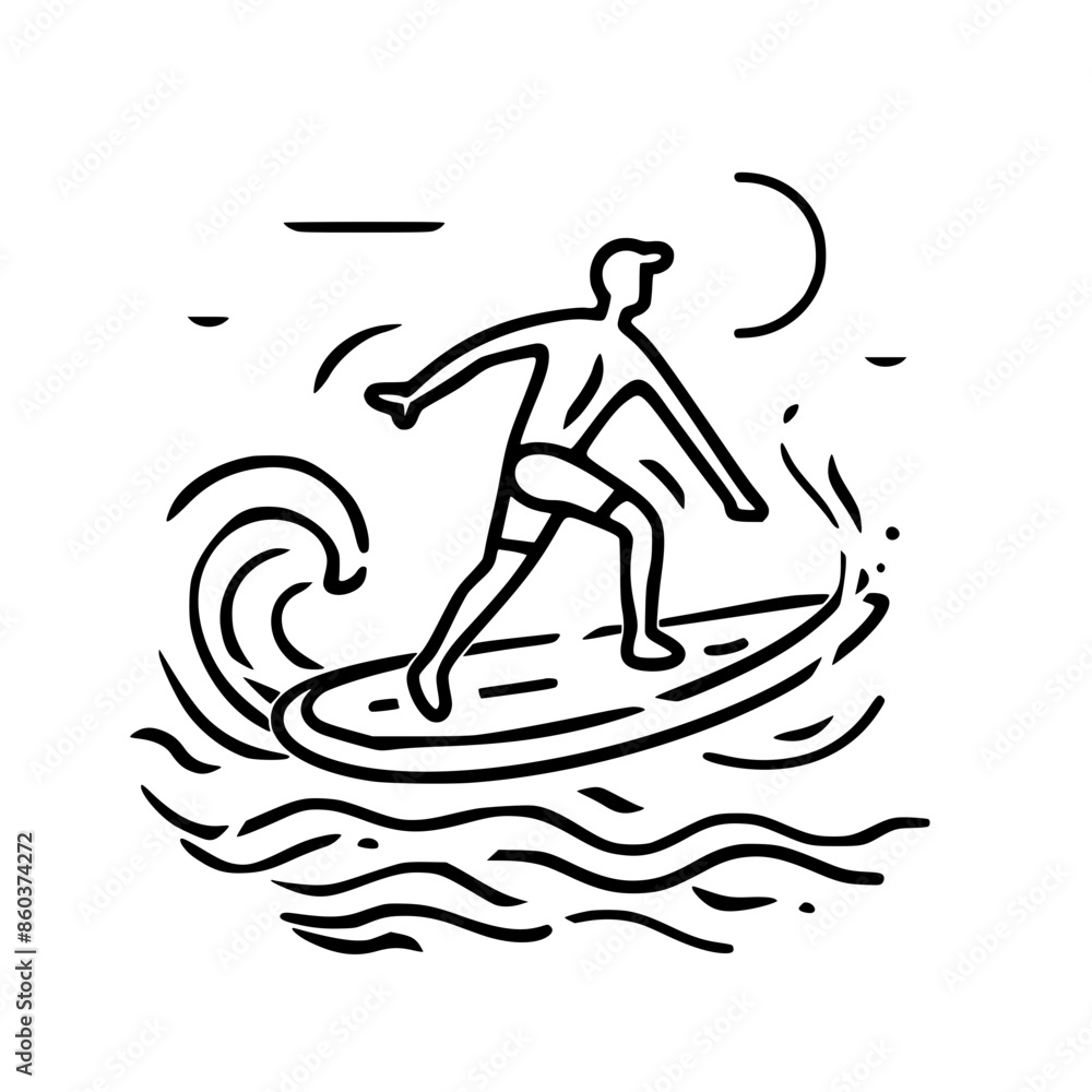 Fototapeta premium Surfing Svg, Surfboard Svg, Surf Clipart, Surfer Man Svg, Surf Svg, Surf Cut File, Summer Svg, Ocean Wave Svg, Surf Cricut, Palm Beach Svg, Surfing svg, Surfer svg, Ocean clipart, Summer sport silhoue