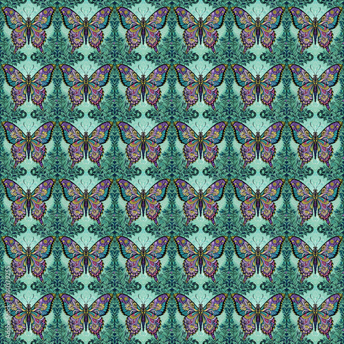 Pattern butterfly Unique design photo