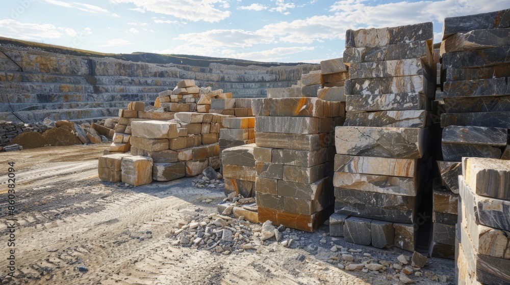 Construction Materials in a Quarry Generative AI Construction Materials in a Quarry Generative AI