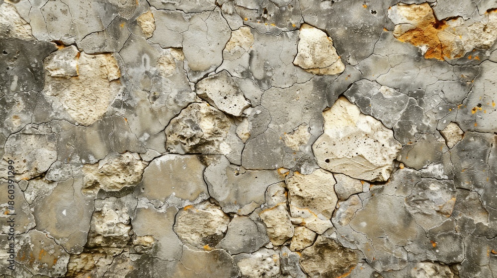 Fototapeta premium Aged cement or stone texture as retro pattern wall banner